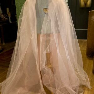 Elegant Pink Tulle Skirt